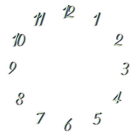 clock face   green numbers  stock photo public domain pictures
