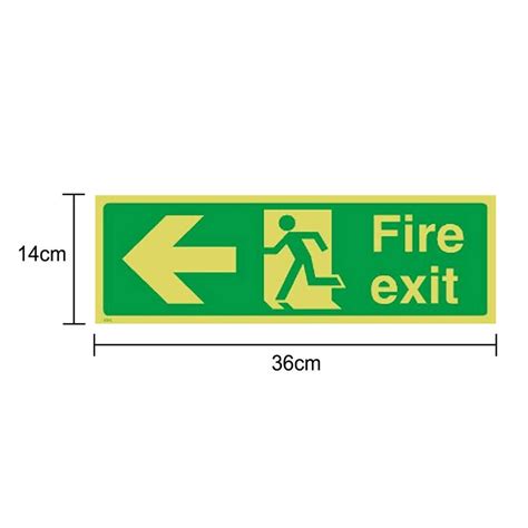 8 Stks Set Lijm Glow In The Dark Fire Exit Sign Ve Grandado