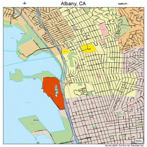 Albany California Street Map 0600674