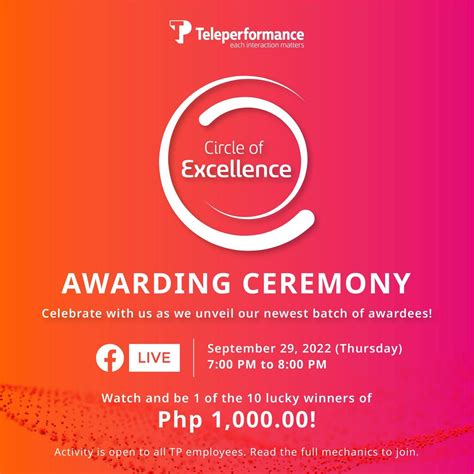 Teleperformance Philippines On Twitter Catch The Circle Of Excellence