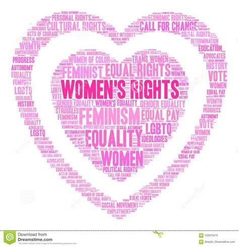 Womens Rights Word Cloud Stock Illustration Illustration Of Gender