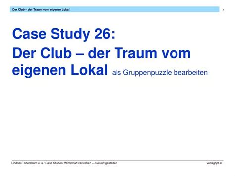 Ppt Der Club Der Traum Vom Eigenen Lokal Powerpoint Presentation