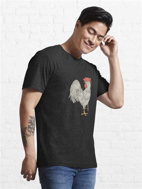 Grunge Retro Rooster Cock Essential T Shirt For Sale By Desha001