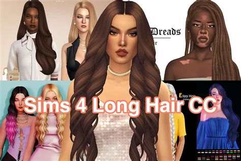 39 Gorgeous Sims 4 Long Hair Cc Curly Hair Cc Dreads Cc Locs Cc