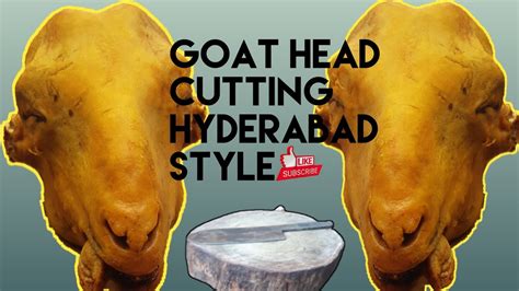 Goat Head Cleaning And Cutting Skills Goat Head Cutting Skills Goat Cutting Skills Youtube