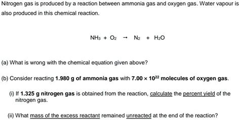 Chemical Equation For Reaction Of Ammonia And Water Tessshebaylo