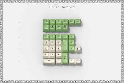 Drop The Lord Of The Rings™ Mt3 Elvish Keycap Set Autumn In