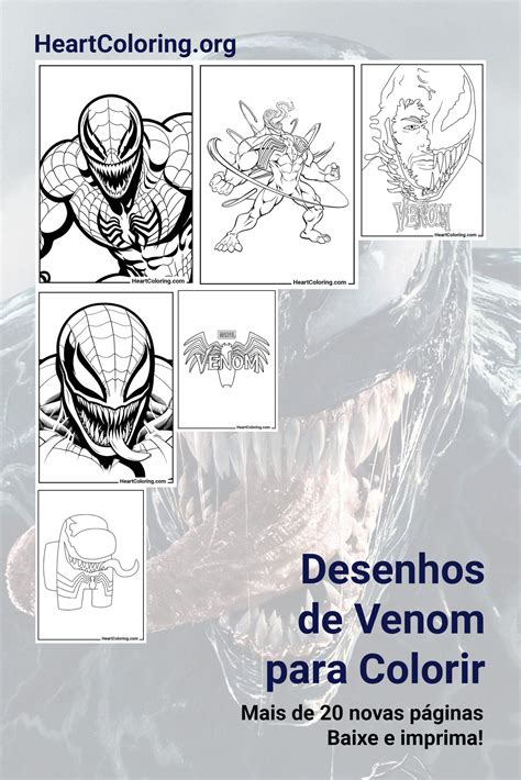 Venom Desenho Infantil - Desenhos de Venom para Colorir | Imprima e Baixe Gratuitamente