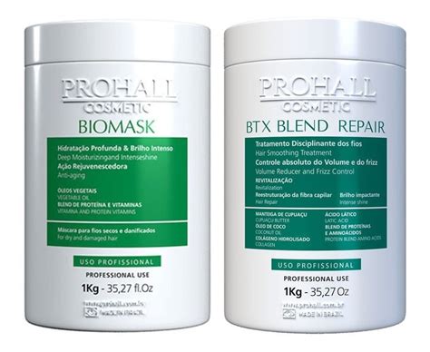 Kit Prohall Botox Blend Repair Biomask Prohall Hidrataçao Mercado Livre