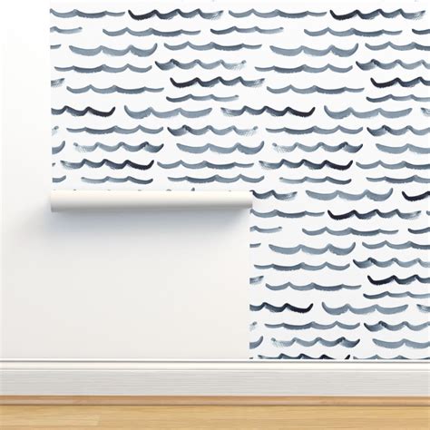 Ocean Waves Wallpaper | Spoonflower