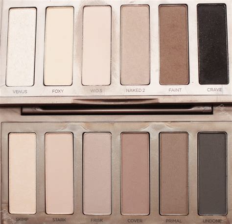 Urban Decay Naked2 Basics Palette Swatches