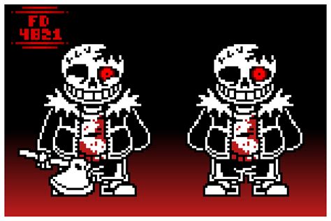 Pixilart Horrortale Sans Sprite By Fixeddrake