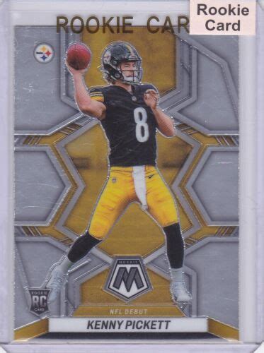 2022 Mosaic Kenny Pickett Rookie Nfl Debut Base Card Rc 270 Steelers