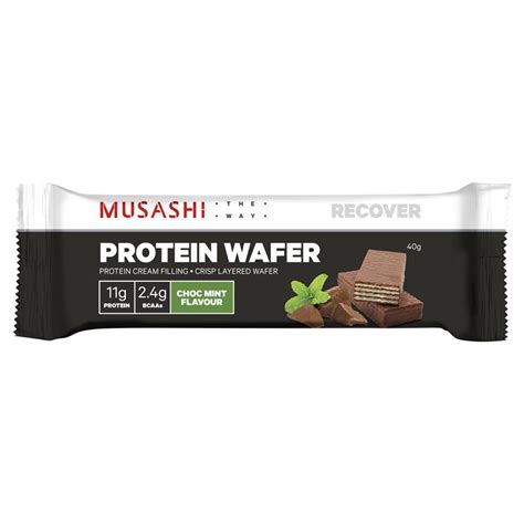 Buy Musashi Protein Wafer Bar Choc Mint 40g Online At Chemist Warehouse®