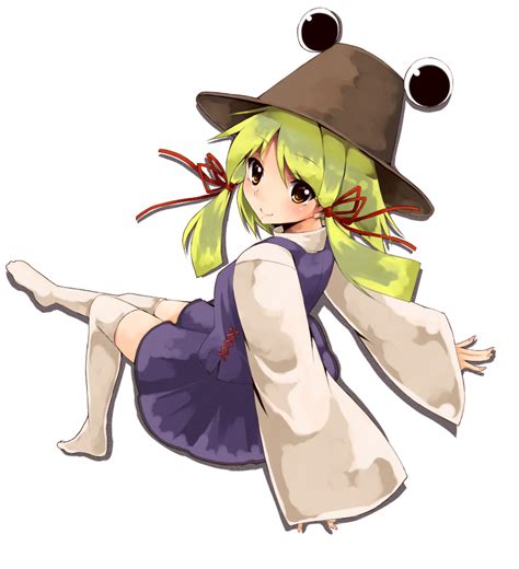 Safebooru Blonde Hair Hair Ribbon Hat Looking Back Moriya Suwako