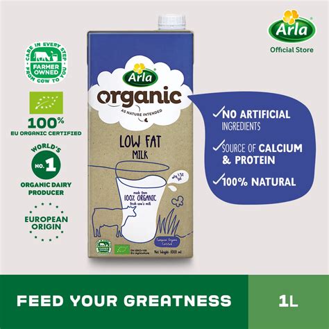 Arla Organic Low Fat Milk 1l Shopee Philippines