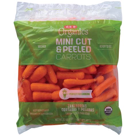 H E B Organics Fresh Baby Carrots Texas Size Pack Shop Potatoes