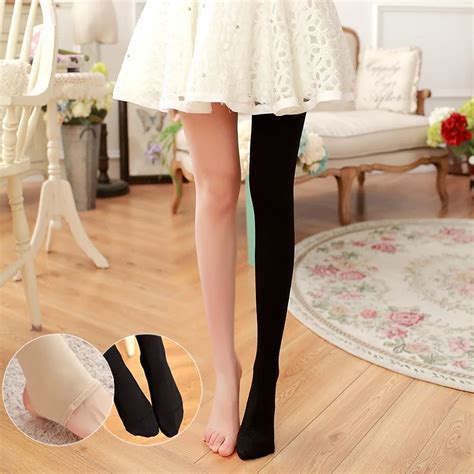 Lady Pantyhose Elastic Step Foot Seamless Tights Autumn Winter Charming