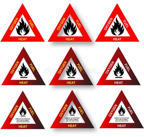 Fire Triangle Stock Vector Illustration Of Heat Orange 10016650