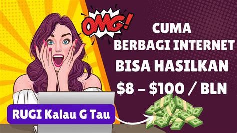 Cuma Berbagi Internet Bisa Hasilkan Ratusan Hingga Jutaan Perbulan