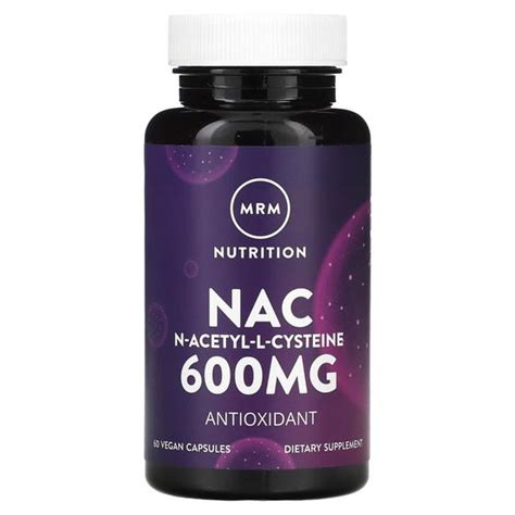 Mrm Nutrition Nac N Acetil L Ciste Na Mg C Psulas Veganas