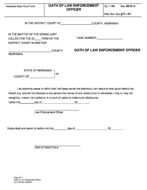 Fillable Online Oath Of Law Enforcement Officer Oath Of Law Enforcement