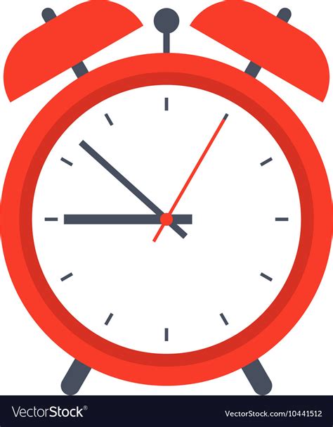 Retro Alarm Clock Royalty Free Vector Image Vectorstock