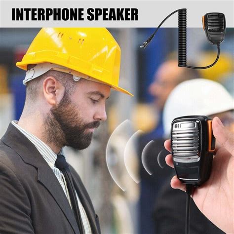 Pin Ptt Handheld Speaker Mic Microphone For Radios Walkie Talkie