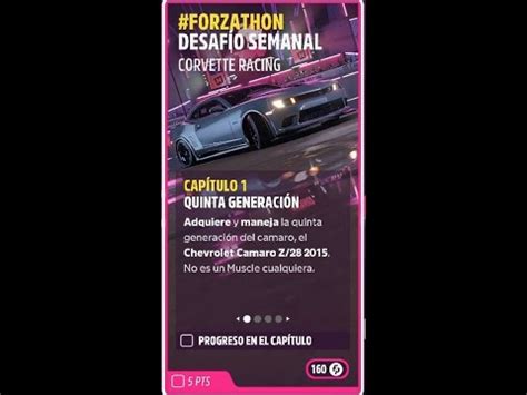 FORZA HORIZON 5 Otoño Serie 19 Desafío Semanal Forzathon CORVETTE