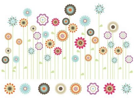 Spring Flower Garden vector free download