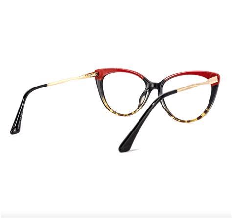 Cat Eye Red Tortoise Eyeglasses Jollynova