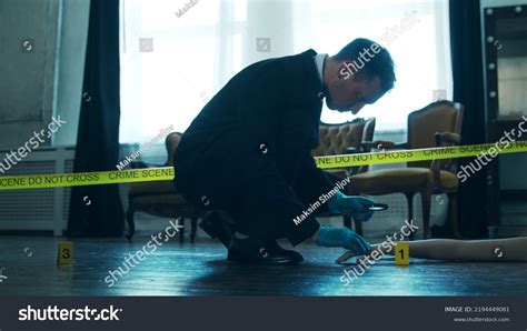 Detective Collecting Evidence Crime Scene Forensic Stock Photo 2194449081 | Shutterstock