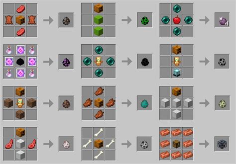 minecraft basic recipes