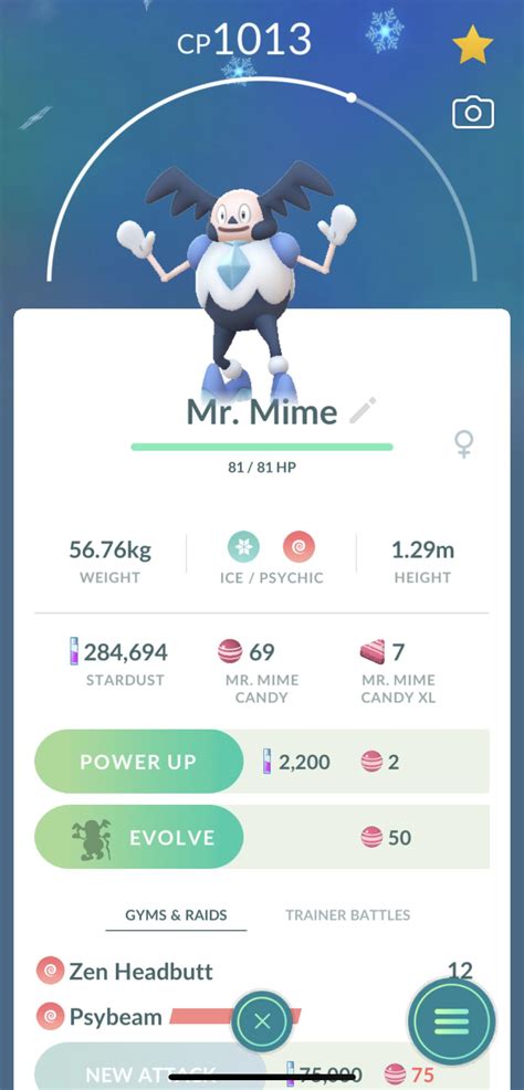 Totally unexpected surprise! First G. Mr Mime. Randomly opened the game