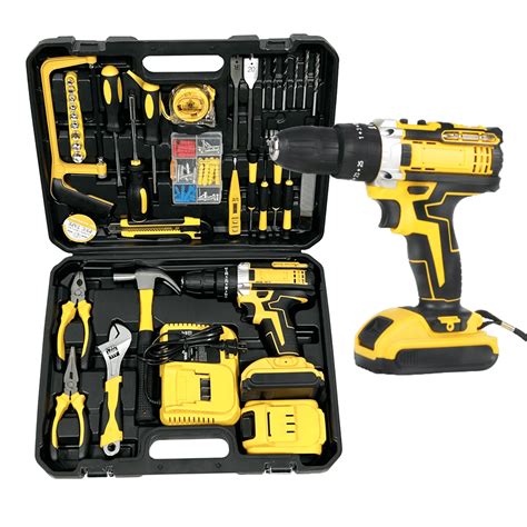 Arcwares V Cordless Drill Pcs Combo Kits Tool Set With