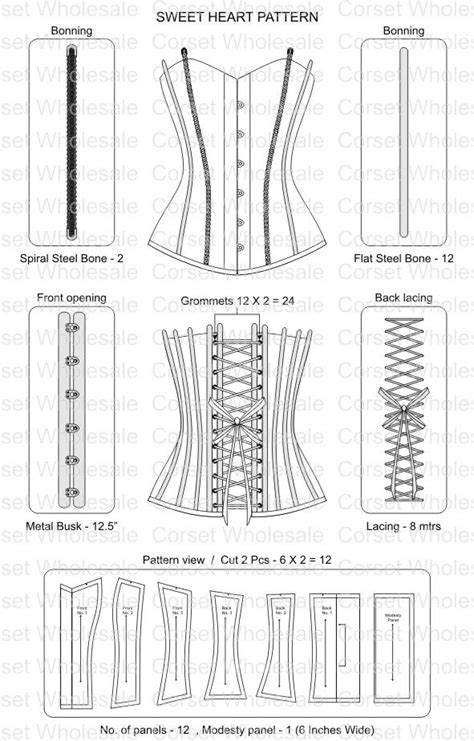 Printable Corset Pattern