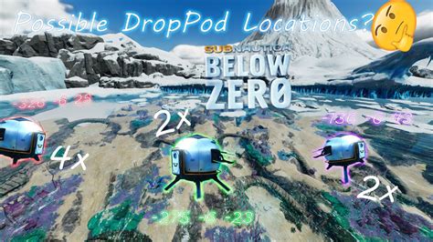 Experimenting With Droppod Loactions Subnautica Below Zero Youtube