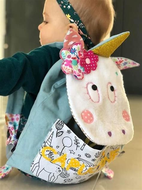 Sac à dos bébé licorne sac à dos maternelle personnalisable Etsy