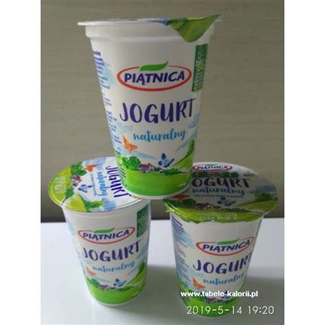 Ile Kcal Ma Jogurt Naturalny Pi Tnica Tabele Kalorii