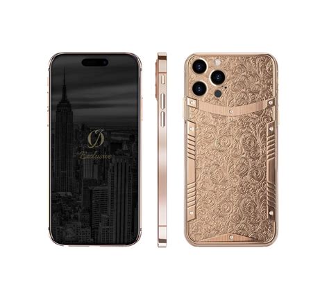 K Rose Gold Iphone Pro Max Flower Edition Oj