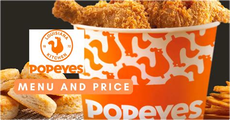 Popeyes Menu & Price in Philippines 2023 [Update]