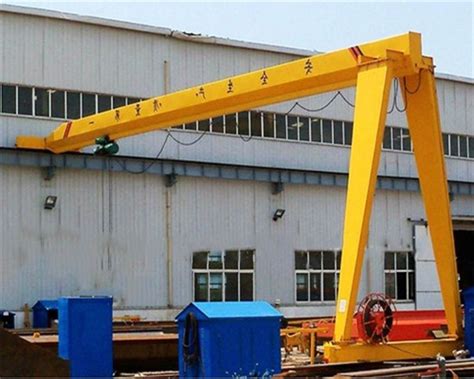 Single Girder Gantry Crane Maximum Lifting Capacity Ton Size M