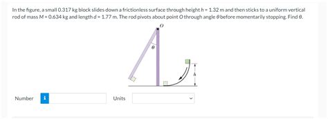 Solved In The Figure A Small Kg Block Slides Down A Chegg