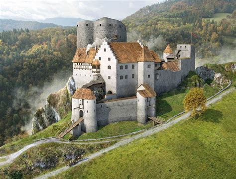 Lebensbild Schloss Pfeffingen Bildebene Fantasieschloss