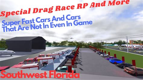 Special Drag Race Event After Airport RP And Car Meet In SWFL Roblox