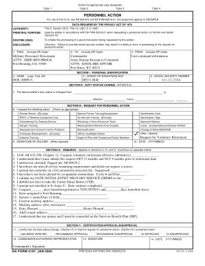 Blank Da Form Fill Online Printable Fillable Blank Pdffiller