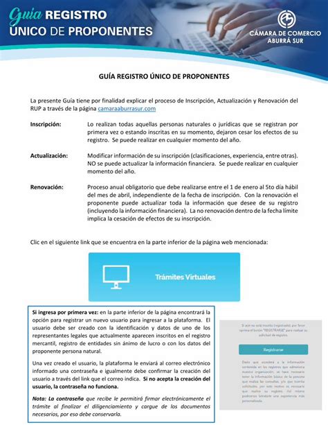 PDF GUÍA REGISTRO ÚNICO DE PROPONENTES CCAS entidades sin Ánimo