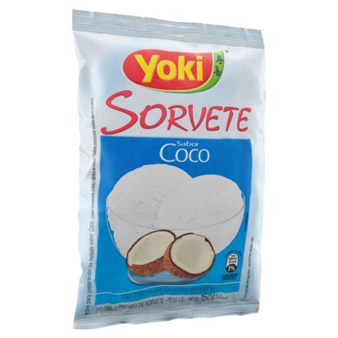 Pó para Sorvete Coco Yoki Pacote 150g Sonda Supermercado Delivery