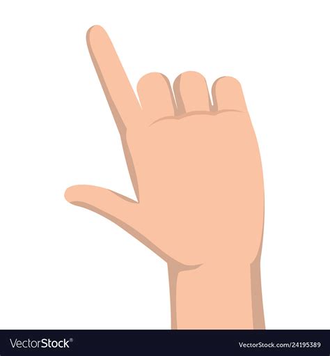 Pointing hand icon Royalty Free Vector Image - VectorStock