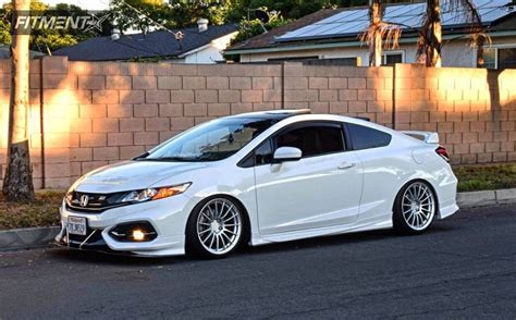 2015 Honda Civic Si With 18x9 Enkei Rs05 Rr And Nitto 215x40 On Coilovers 307487 Fitment